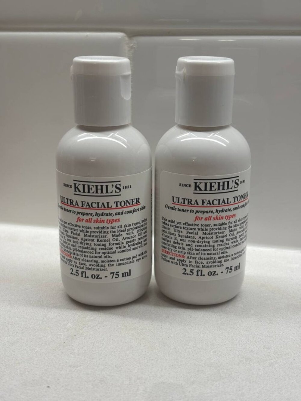 New Kiehl's Ultra Facinal Toner 75 ml (Set of 2)